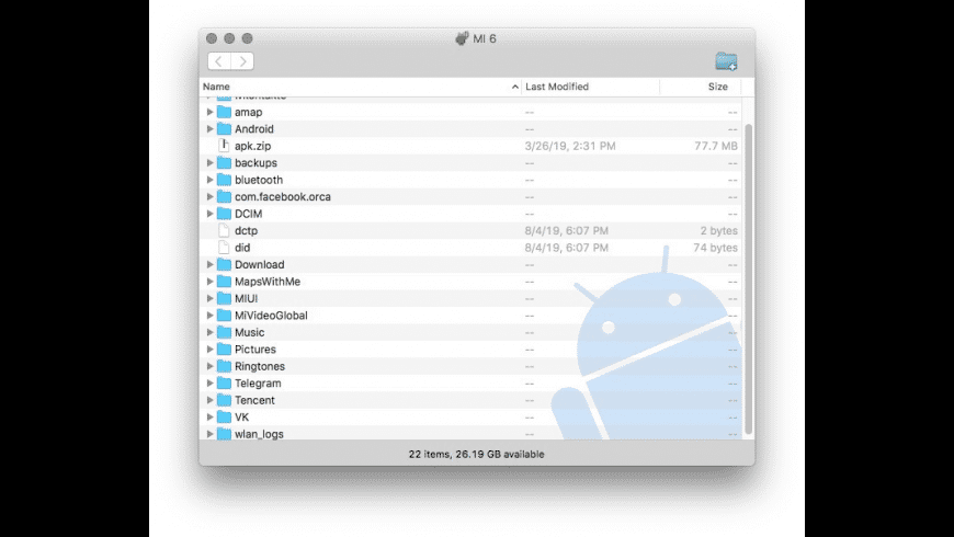the free android file transfer app for mac
